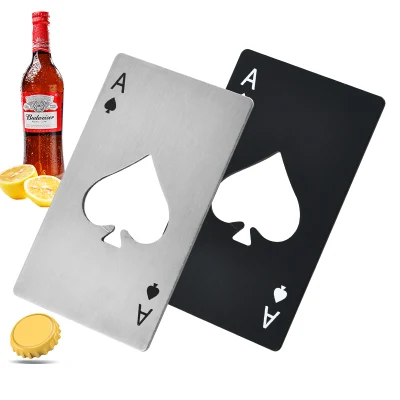 Ace of Spades Ouvre-bouteille Tire-bouchon en acier inoxydable